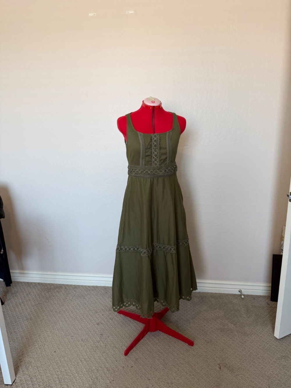 OLIVE GREEN DRESS